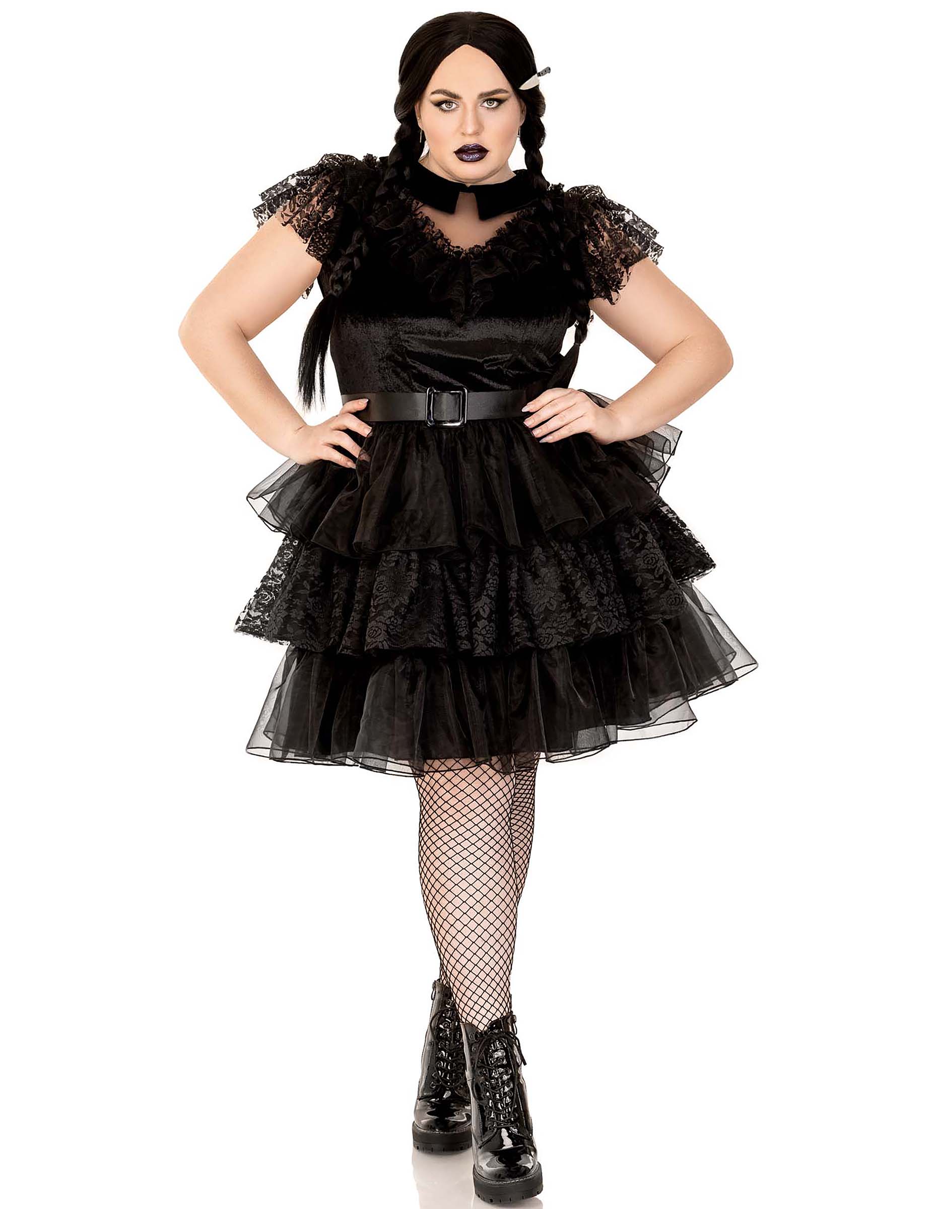 Gothic Rebellen Kostüm in Plus Size für Damen