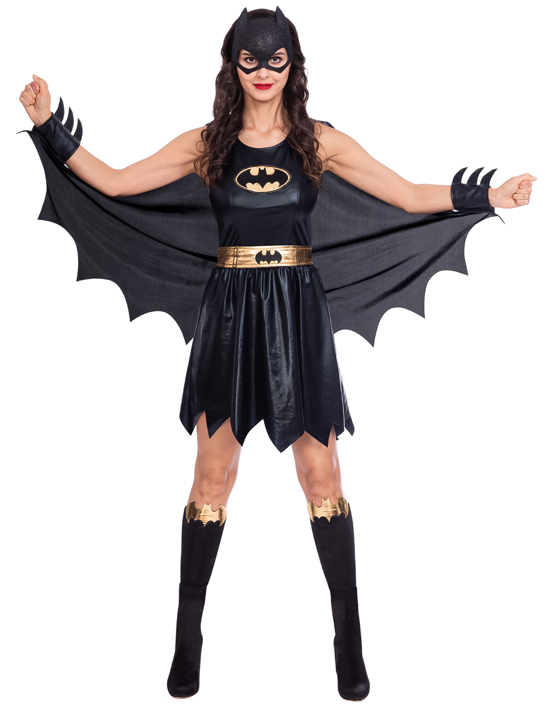 Klassisches Batgirl Kostüm für Damen schwarz