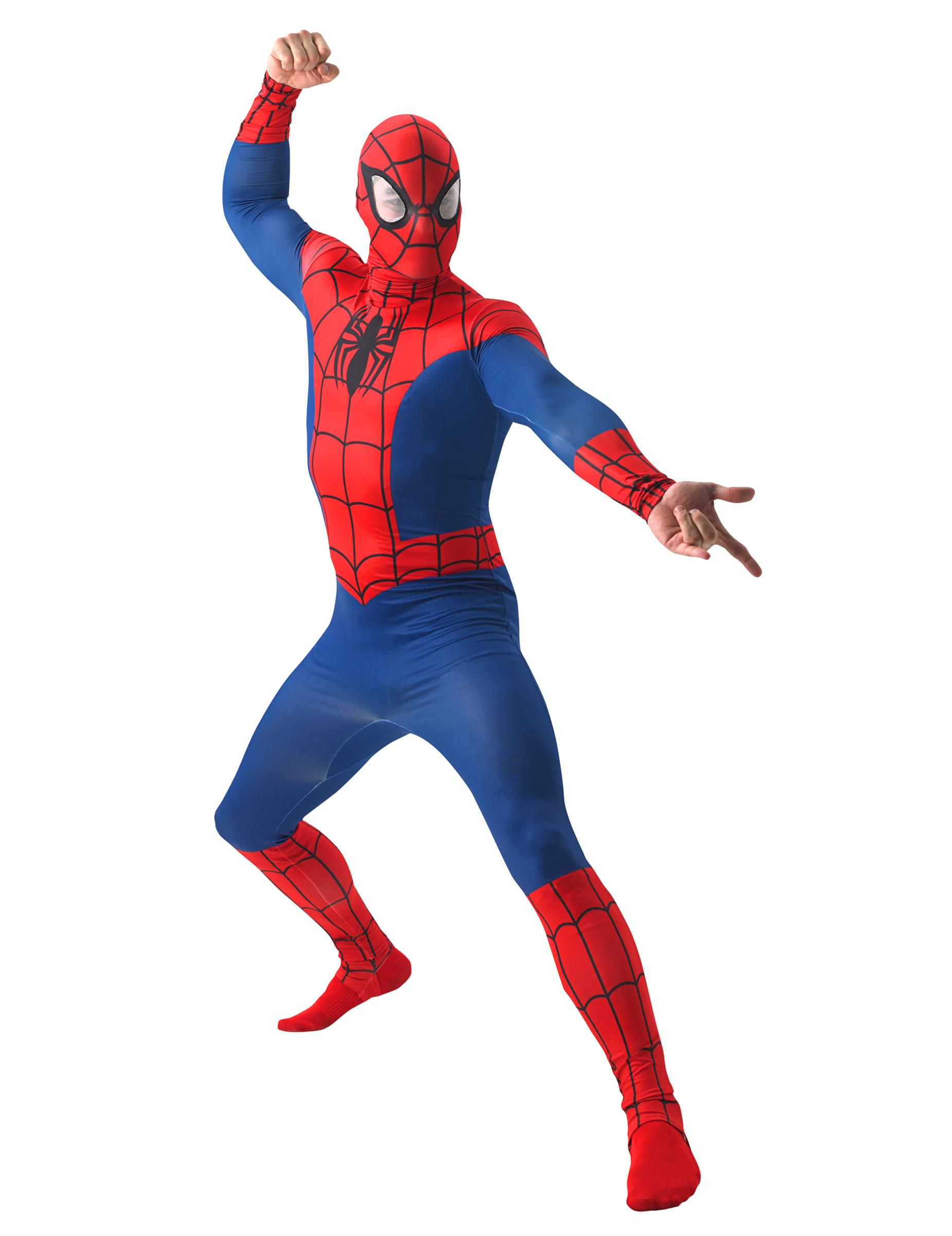 Marvel Spiderman Superhelden Kostüm Lizenzware rot-blau