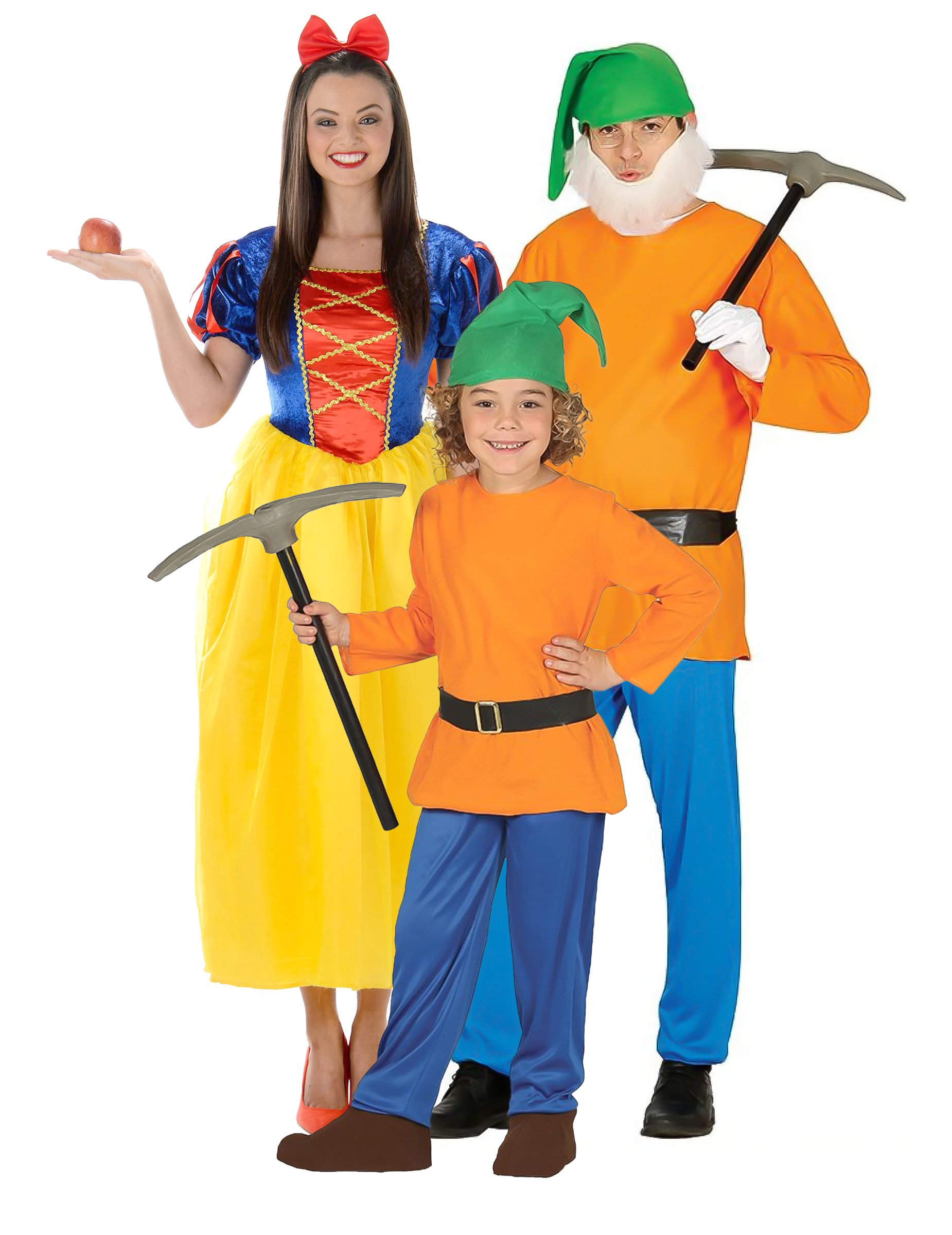 Märchenhafte Zwergenfamilie Gruppenkostüm