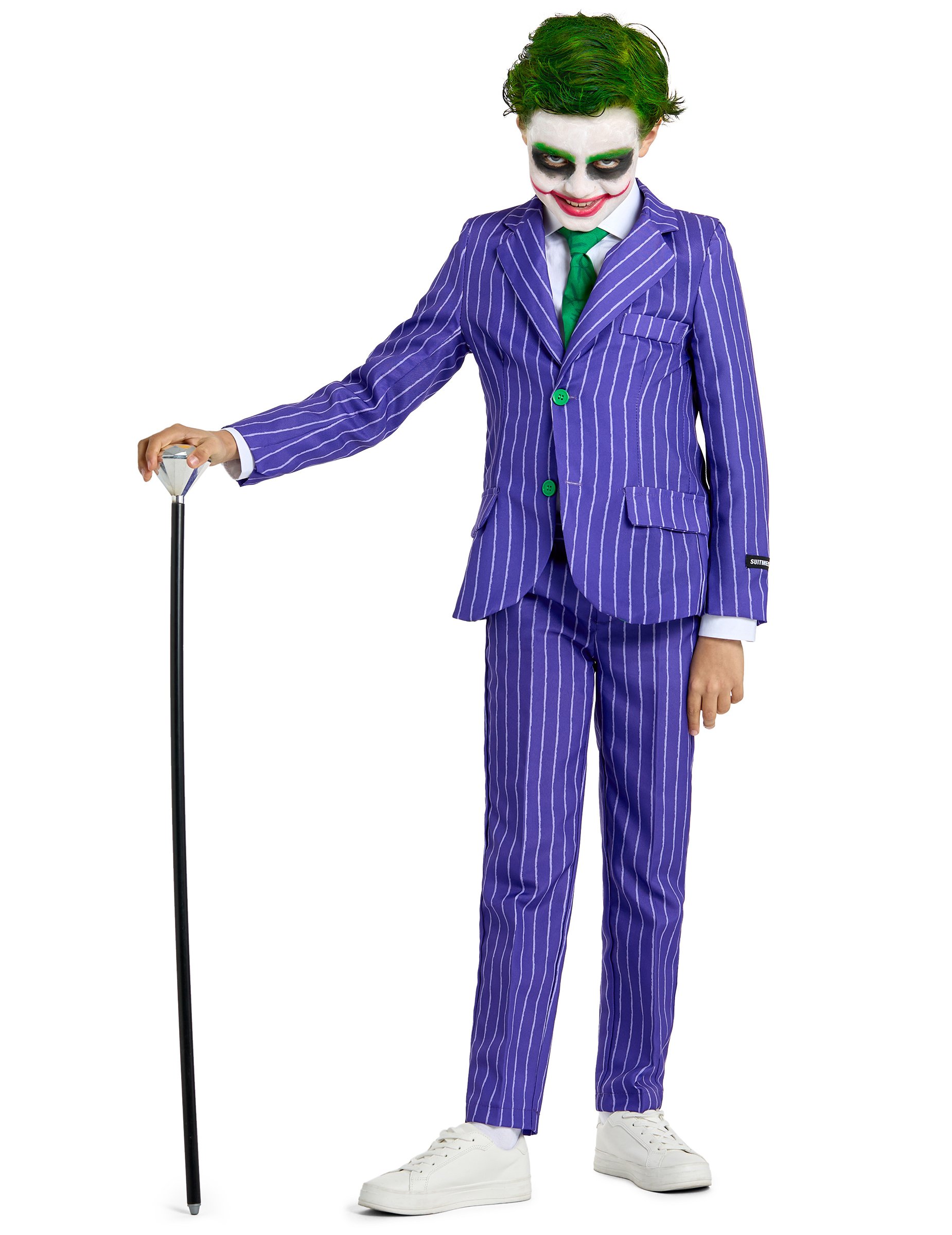 Mr. Joker-Kostüm für Kinder Suitmeister violett-grün