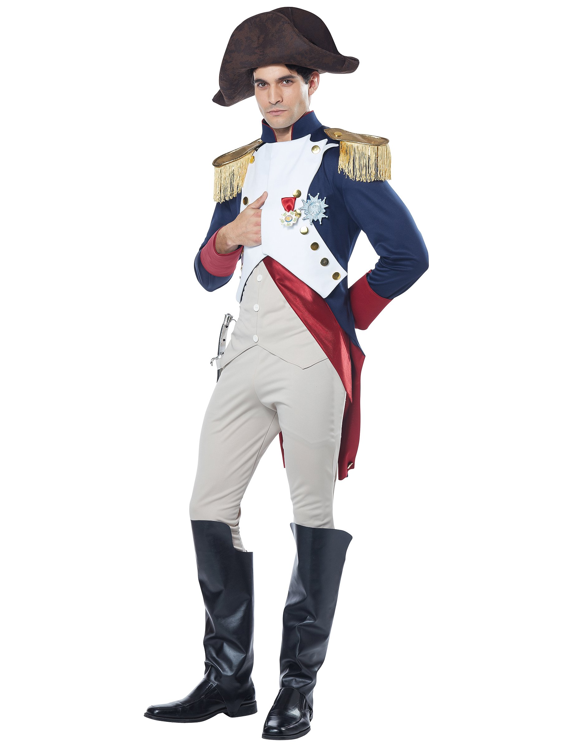 Napoleon Kostüm Französischer Kaiser blau-weiss-rot