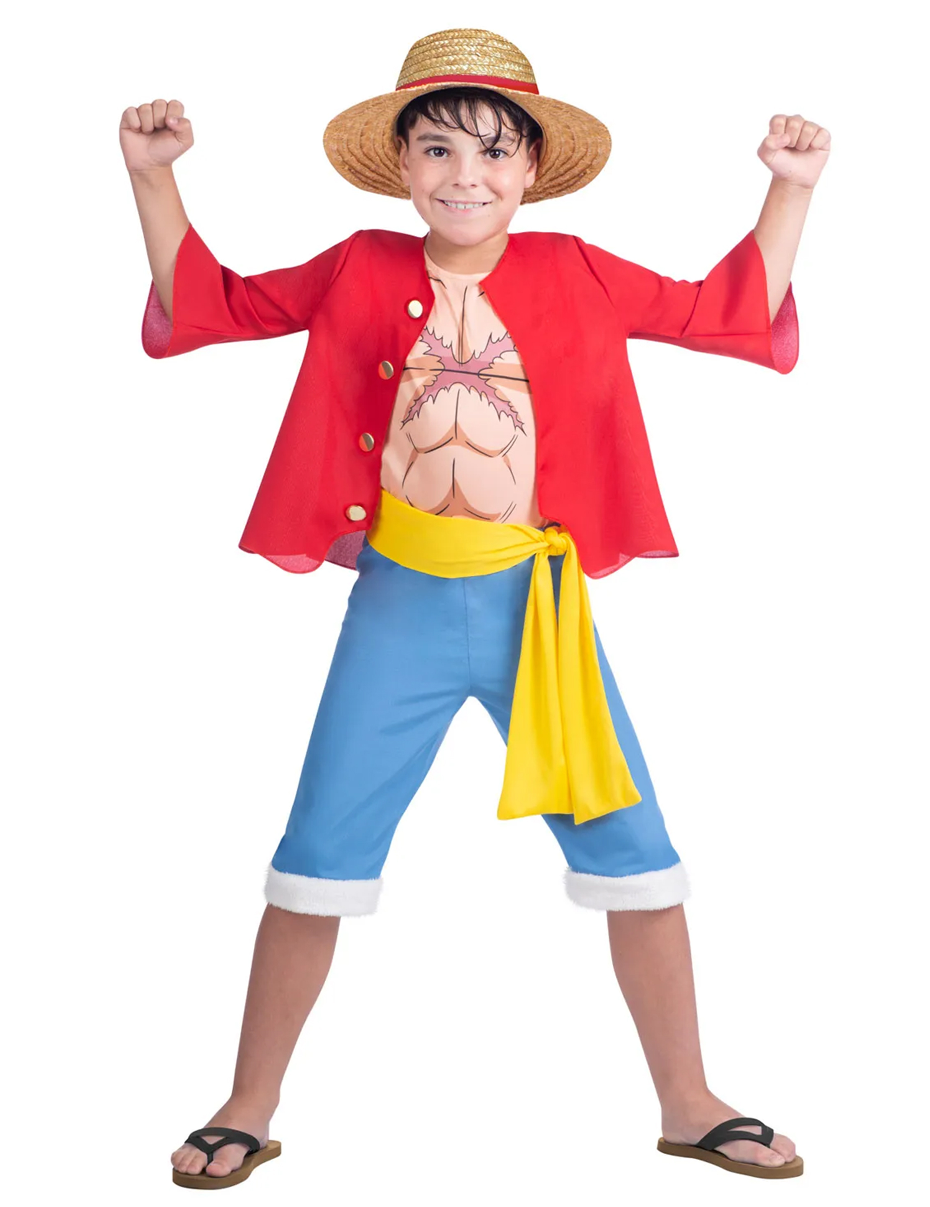 One Piece Luffy Kostüm Kinder Strohhutbengel