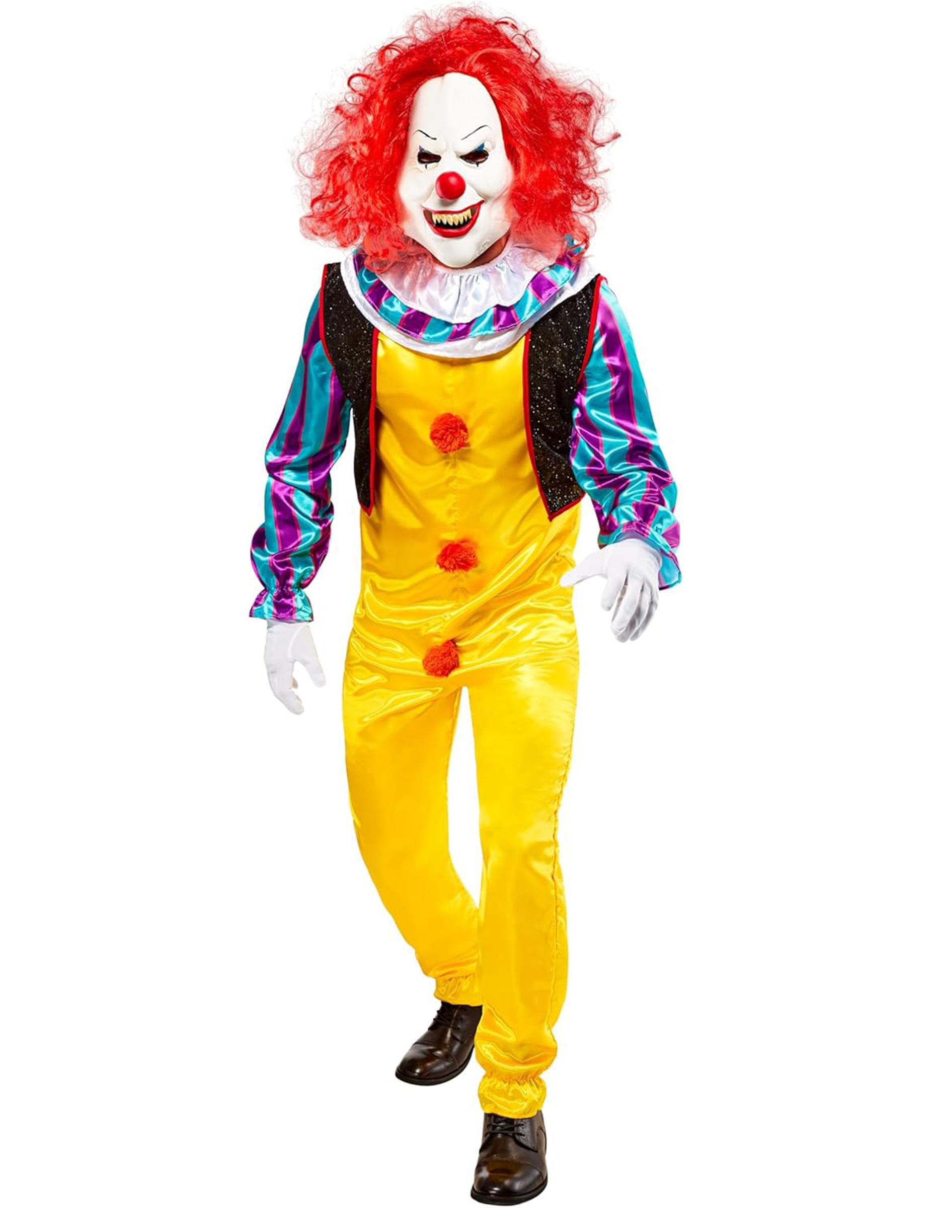 Pennywise Deluxe Clown-Herrenkostüm ES Lizenzartikel bunt