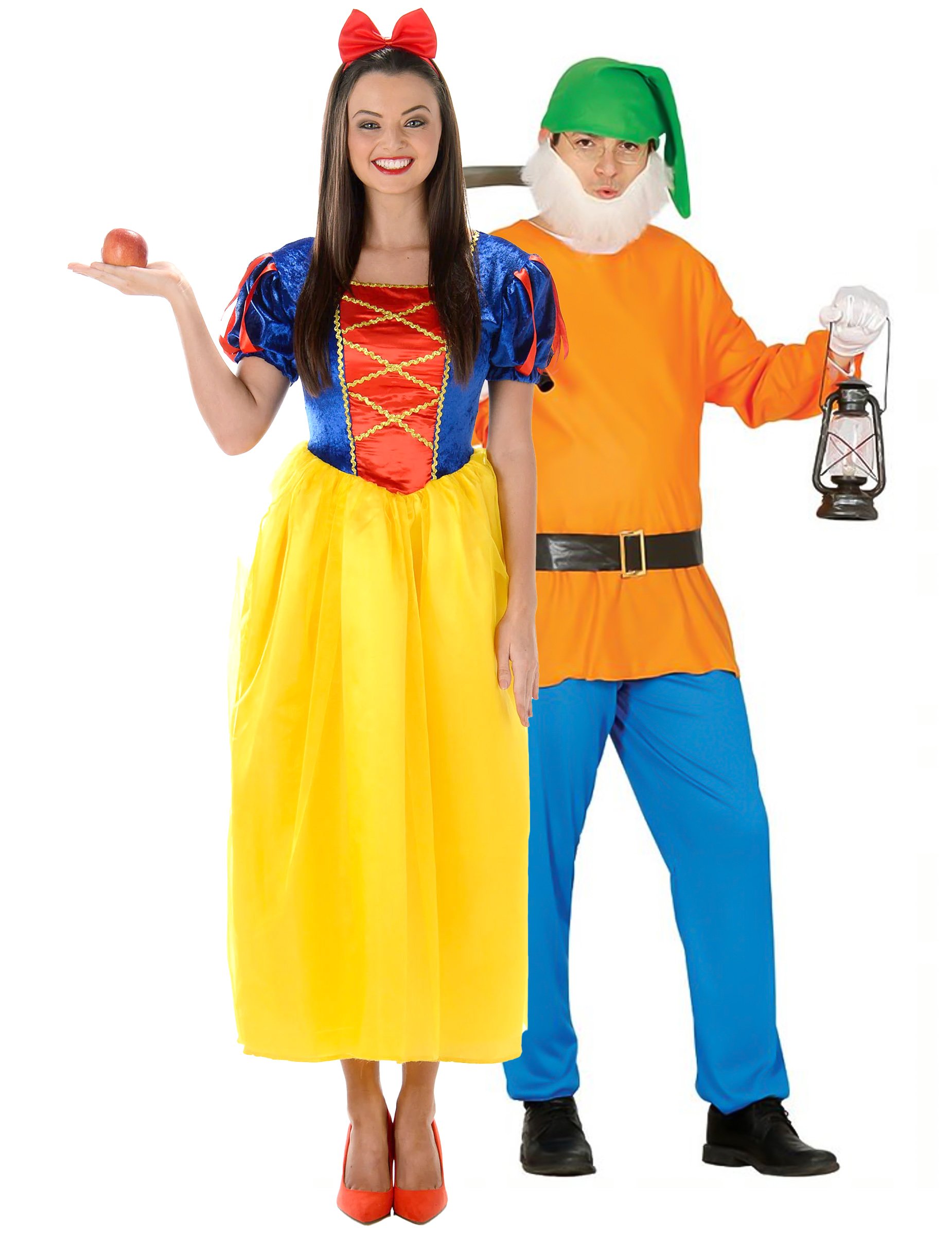 Schneewittchen und Zwerg Paarkostüm Erwachsene