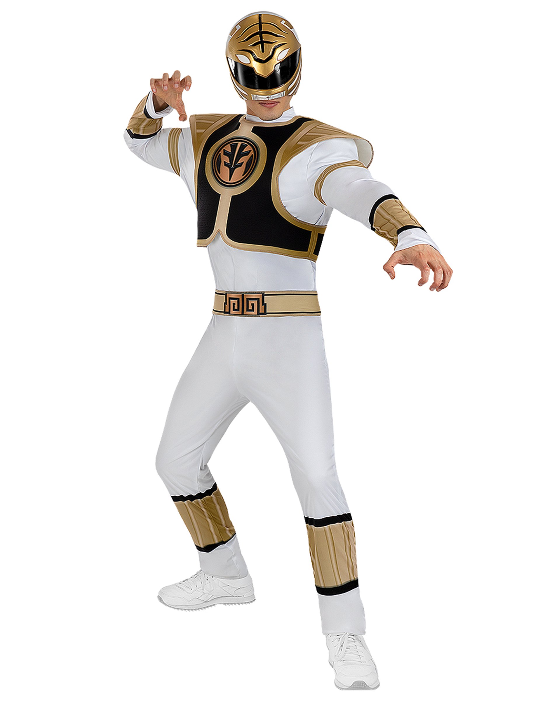 Kostüm Power Ranger Erwachsene weiss