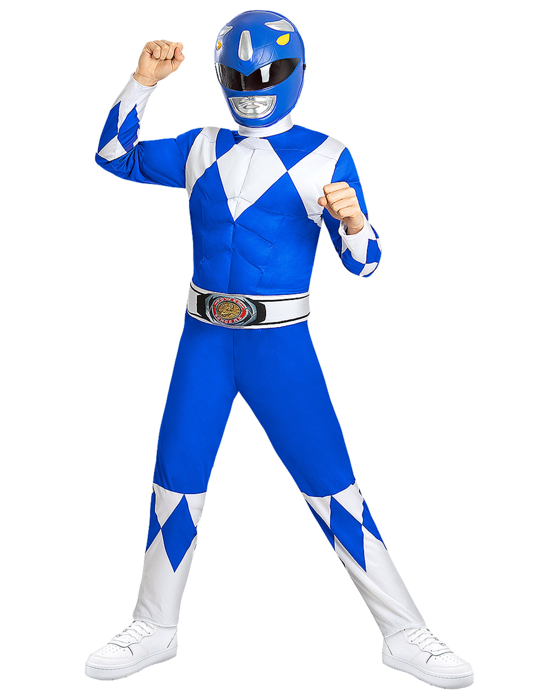 Power Ranger Muskel Kostüm kinder blau
