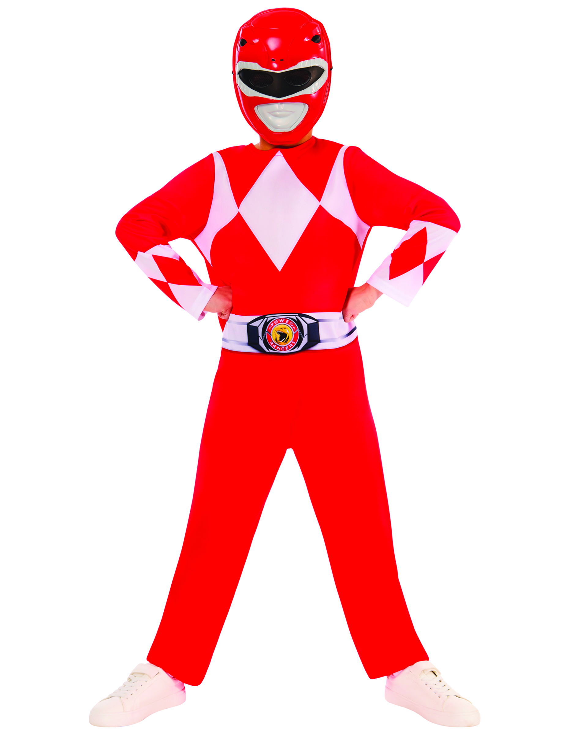 Roter Power Ranger Kostüm für Kinder