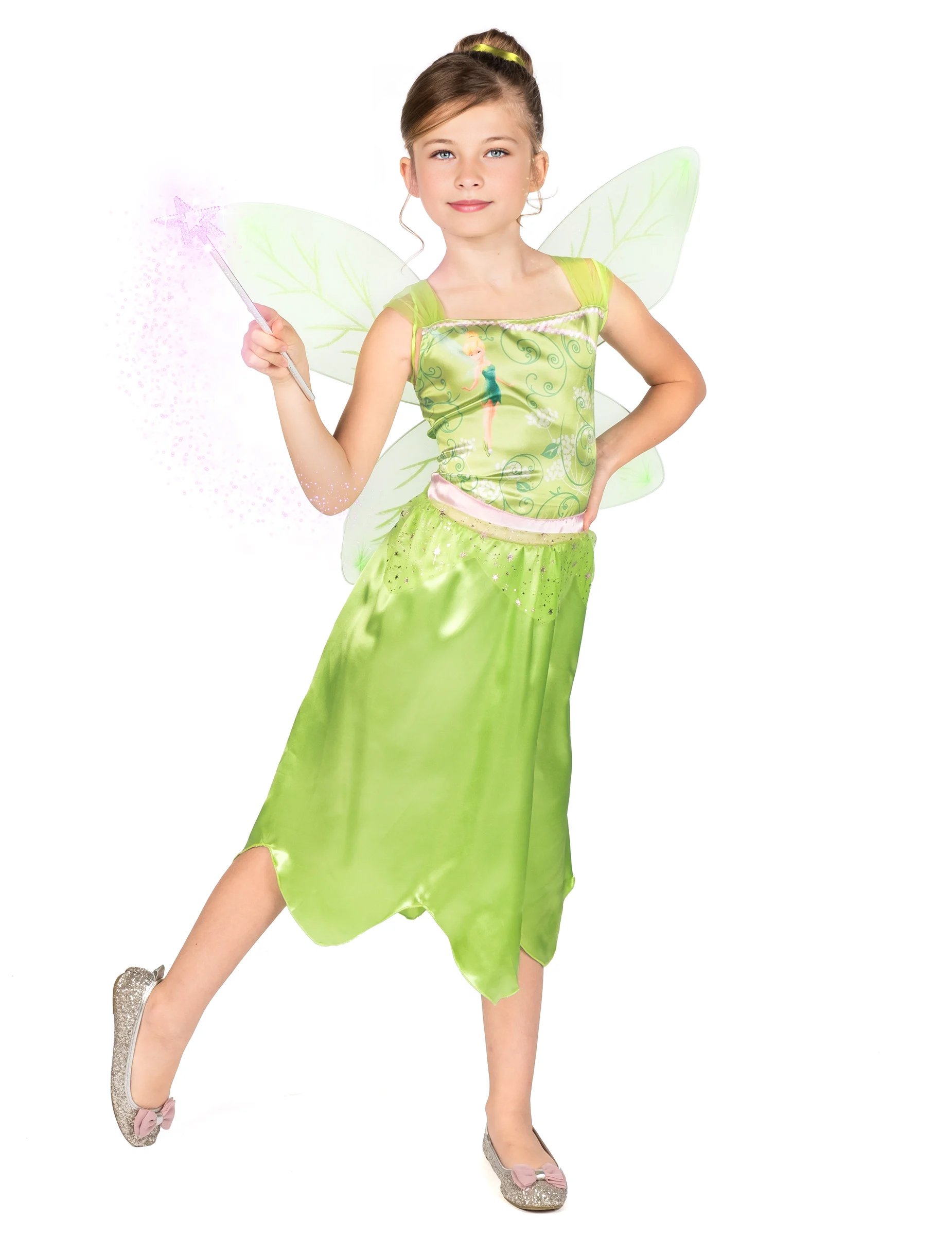 Tinkerbell Basic Kostüm Disney für Mädchen Grün