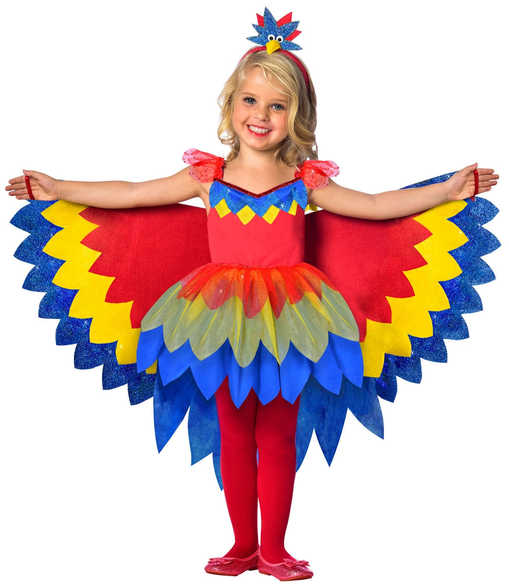 Zauberhaftes Papagei Kostüm für Kinder - Kinder 5-6 Jahre bunt | Karneval & Fasching | Kostüme.com