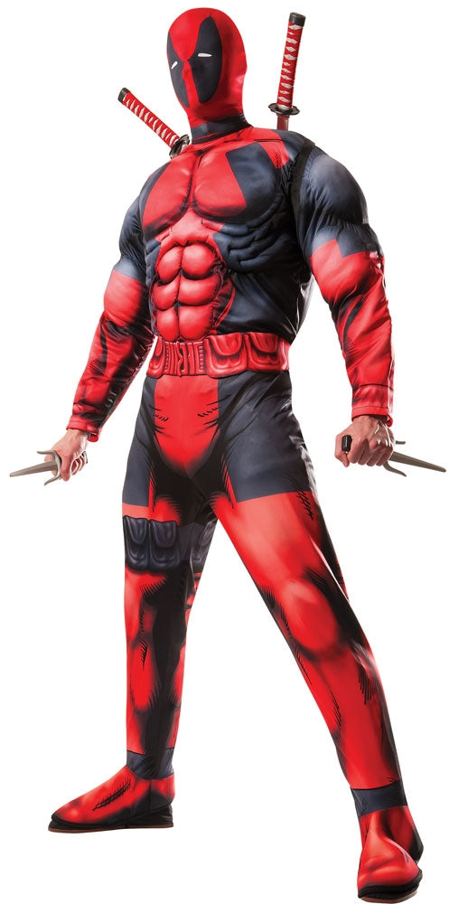 Deadpool Herrenkostüm Deluxe - M/L schwarz-rot | Karneval & Fasching | Kostüme.com