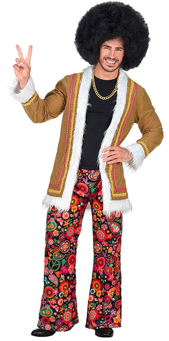 Woodstock Retro Hippie Herrenkostüm - XL bunt | Karneval & Fasching | Kostüme.com