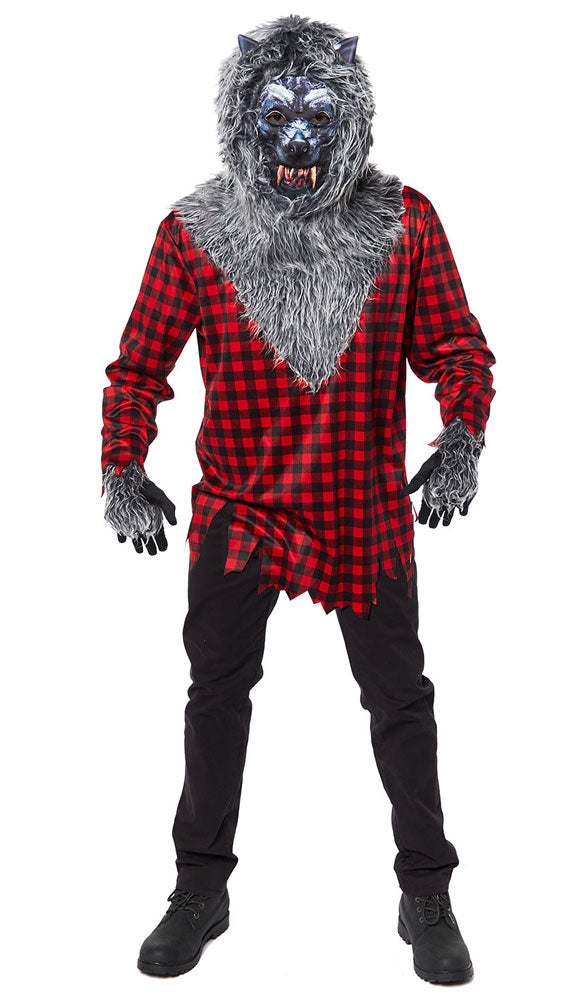 Horror Werwolf Herrenkostüm - L rot-grau | Karneval & Fasching | Kostüme.com