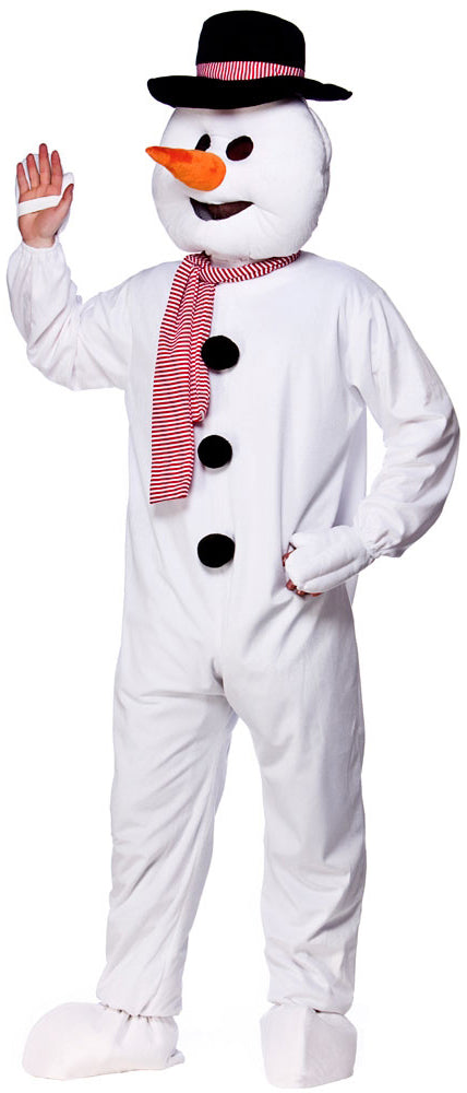 Schneemann Maskottchen Kostüm Classic - Einheitsgröße (M-XL) weiß | Karneval & Fasching | Kostüme.com