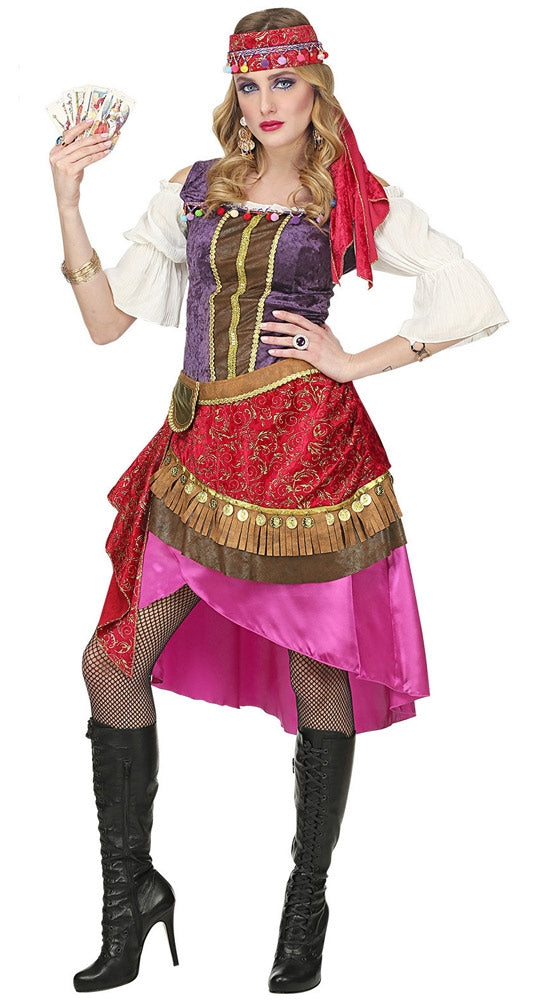Schöne Mathilda Wahrsagerin Kostüm für Damen - M bunt | Karneval & Fasching | Kostüme.com