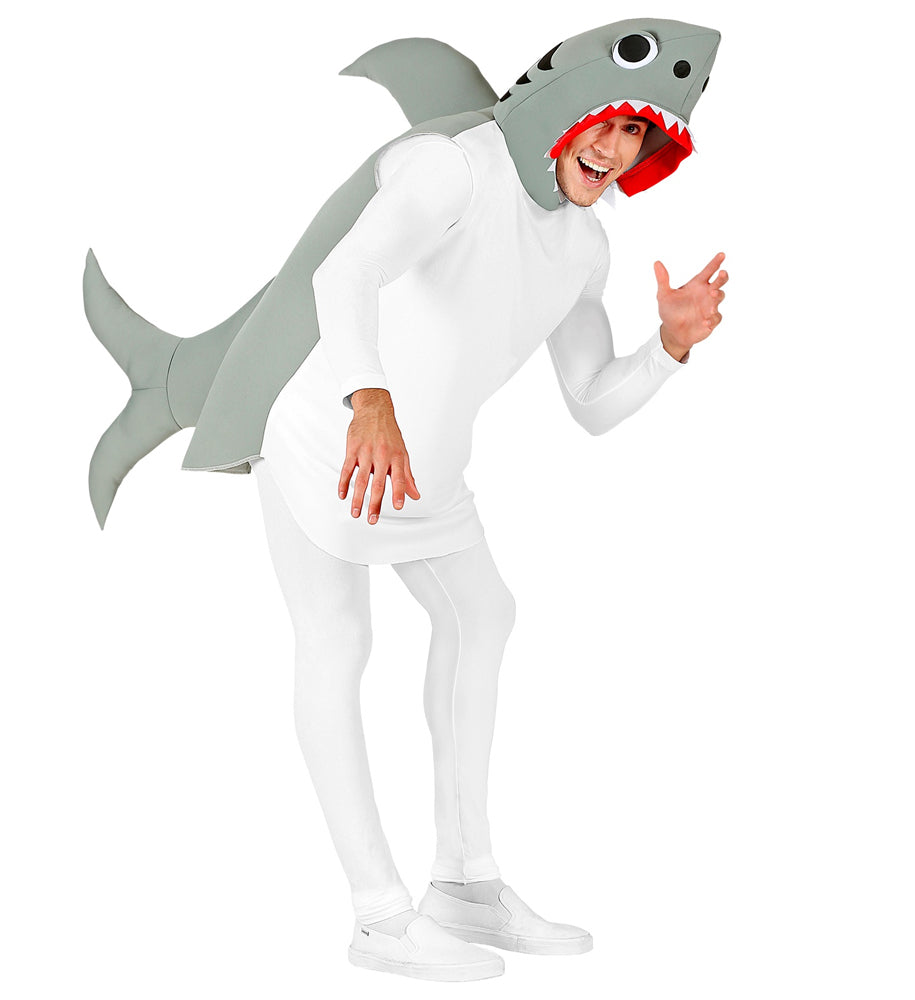 Sharky Hai Kostüm für Herren - M/L grau | Karneval & Fasching | Kostüme.com