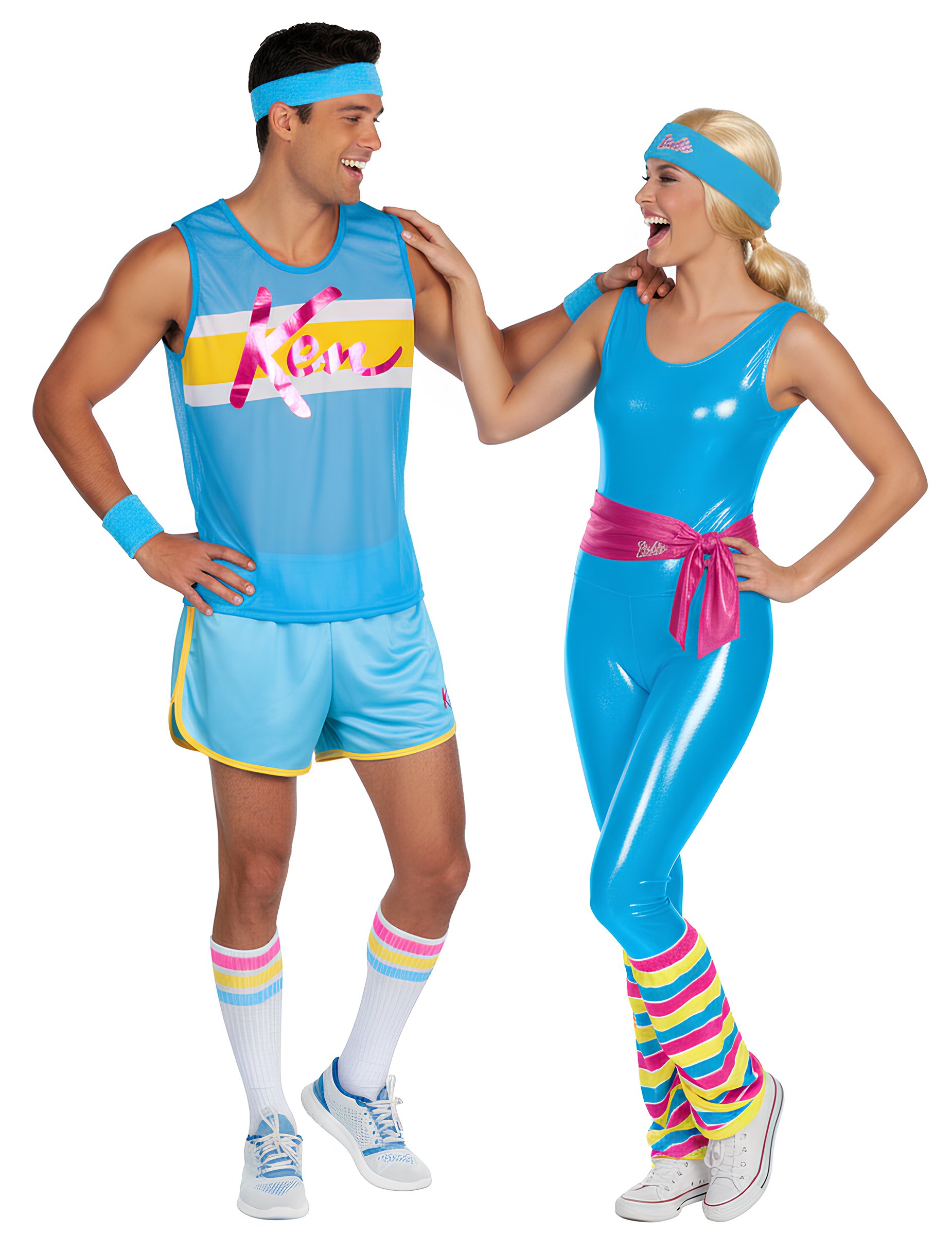 Barbie und Ken Aerobic Paarkostüm Erwachsene