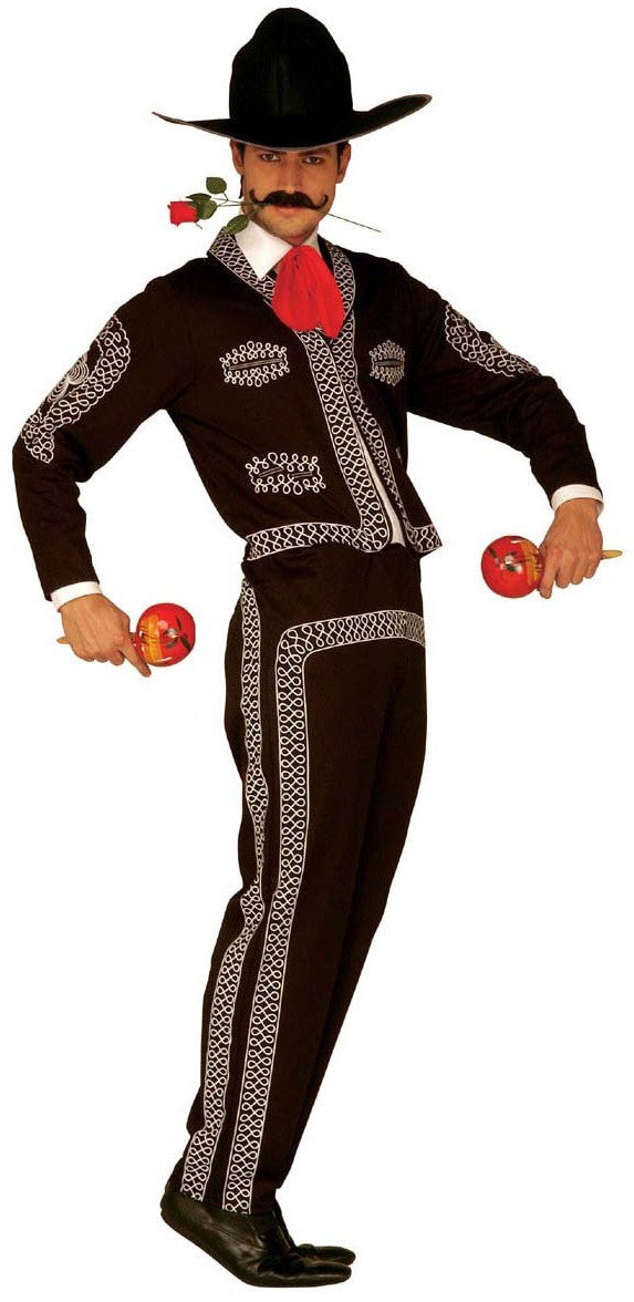 El Mariachi Mexikaner Herrenkostüm - M schwarz | Karneval & Fasching | Kostüme.com