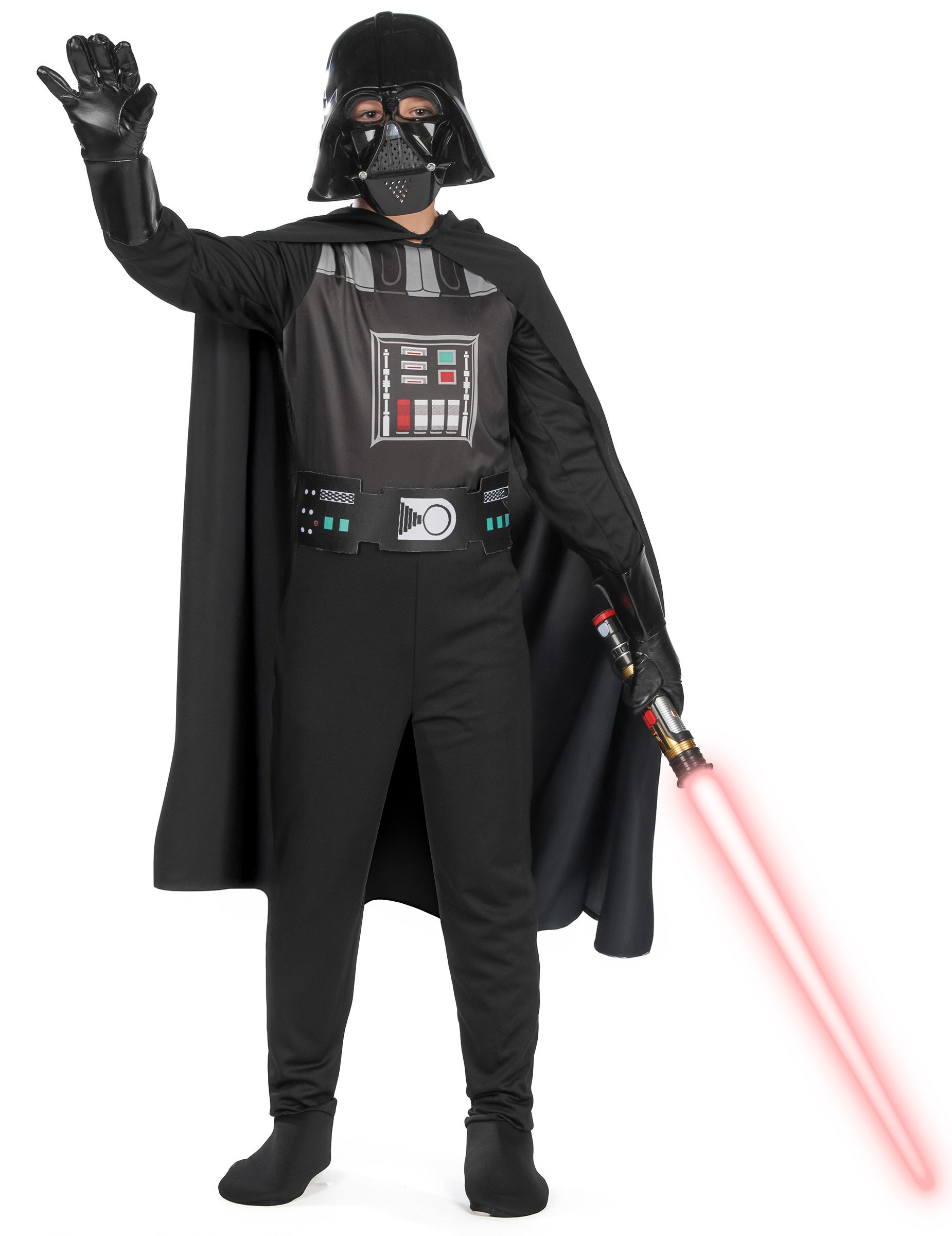 Hochwertiges Darth Vader-Kinderkostüm Star Wars-Lizenzkostüm für Kinder schwarz