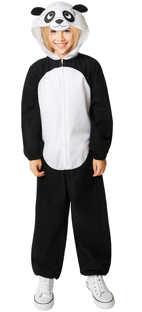 Panda Overall Kostüm für Kinder - Kinder 4-6 Jahre schwarz-weiß | Karneval & Fasching | Kostüme.com